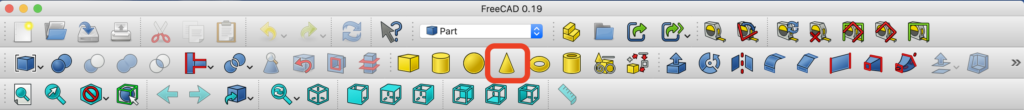 FreeCADで円錐ソリッドを作ってみた！　解説画像