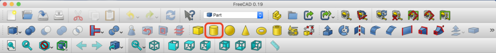 FreeCADで円柱ソリッドを作ってみた！　解説画像