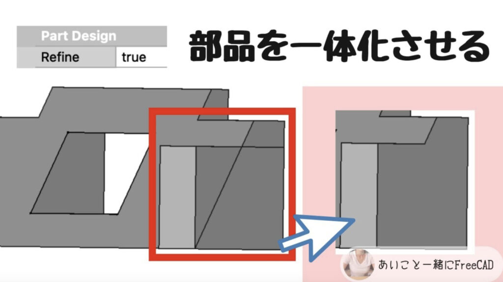 freecad【部品を一体化させる方法 PartDesignワークベンチ】 3Dプリンターのデータ作成